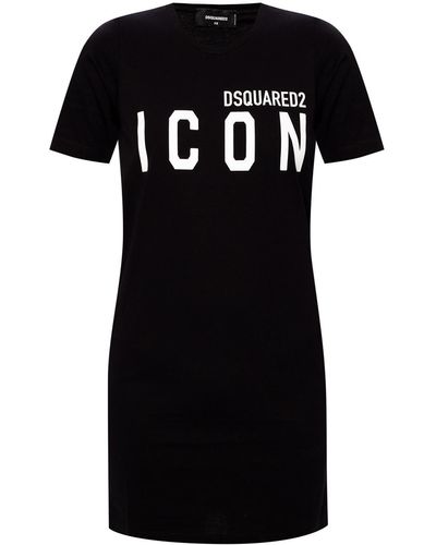 DSquared² Icon T-shirt Dress - Black