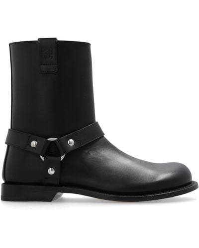 Loewe 'campo' Ankle Boots, - Black