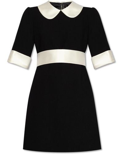Dolce & Gabbana Wool Dress, - Black