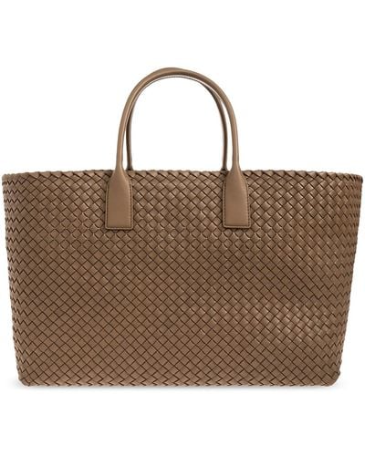 Bottega Veneta 'cabat Large' Shopper Bag, - Brown