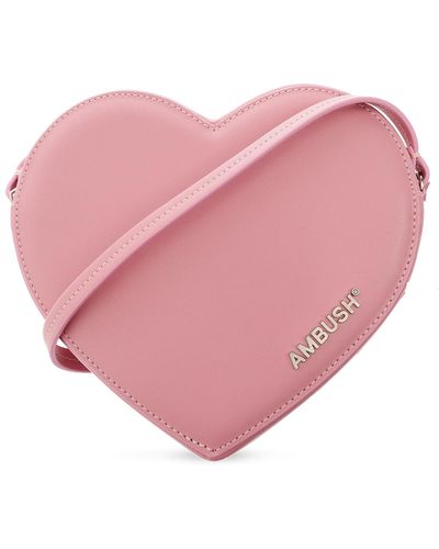 Ambush Bondage Heart Padlock Clutch Bag