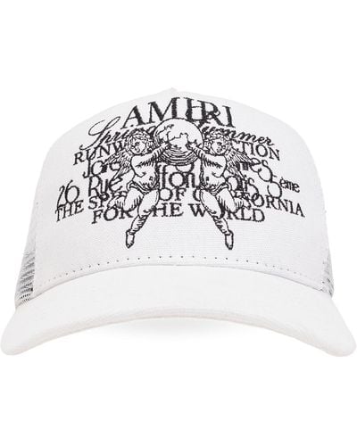 Amiri Baseball Cap With Logo, - White