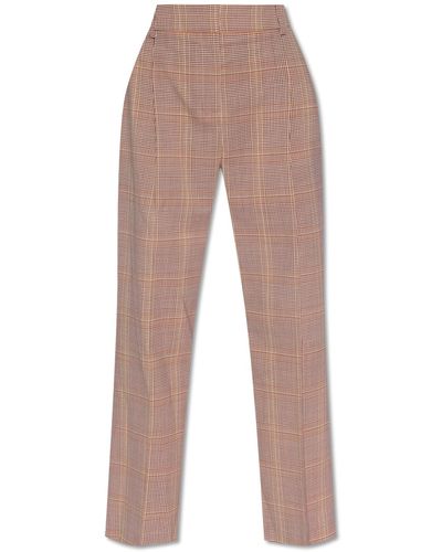 PS by Paul Smith Checked Trousers, - White