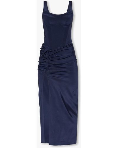 The Mannei ‘Wishaw’ Silk Dress - Blue