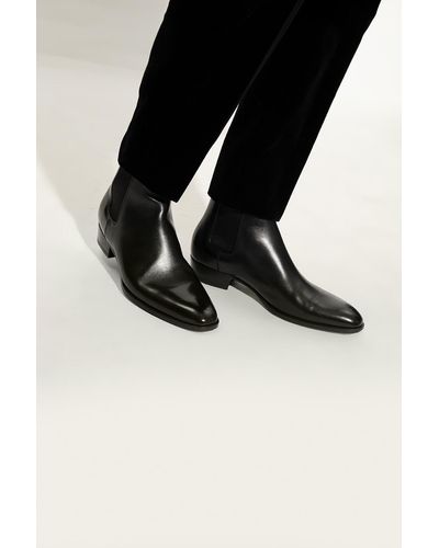 Saint Laurent 'wyatt' Chelsea Boots, - Black