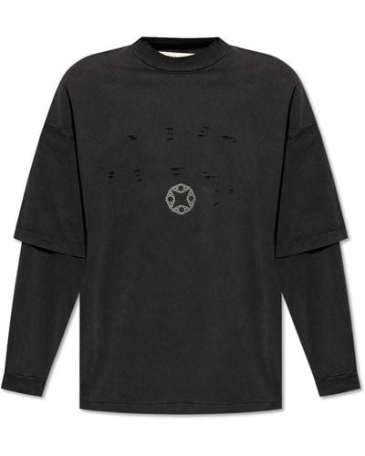 1017 ALYX 9SM T-shirt With Long Sleeves, - Black