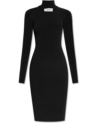Coperni Ribbed Dress - Black