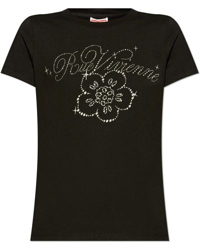 KENZO T-shirt With Print, - Black