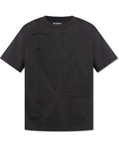 MISBHV T-shirt With Stitching Details, - Black