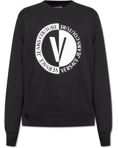 Versace Sweatshirt With Logo - Black