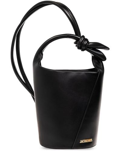 Jacquemus 'le Petit Tourni' Bucket Shoulder Bag, - Black