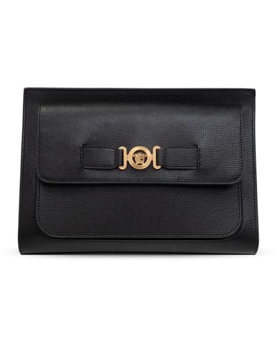 Versace Leather Handbag - Black