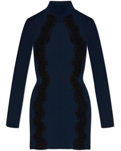Stella McCartney Dress With Lace Inserts, - Blue