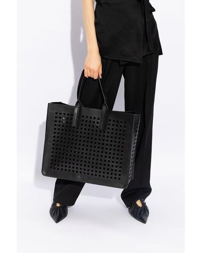Stand Studio 'mesh Maxi' Shopper Bag, - Black