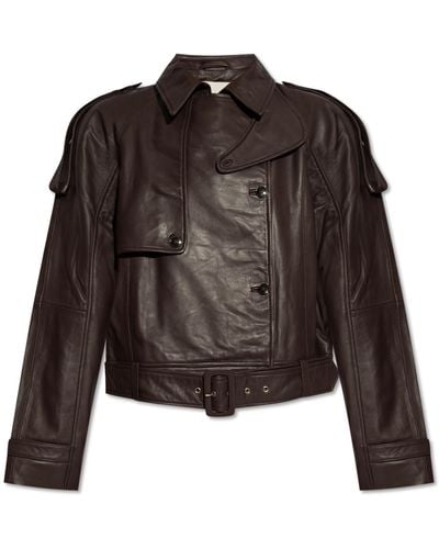 Herskind Leather Jacket 'luelle', - Brown