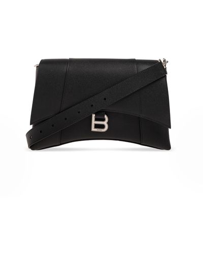 Balenciaga 'downtown' Shoulder Bag, - Black