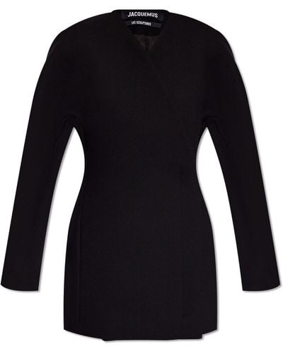 Jacquemus 'Ovalo' Mini Dress - Black