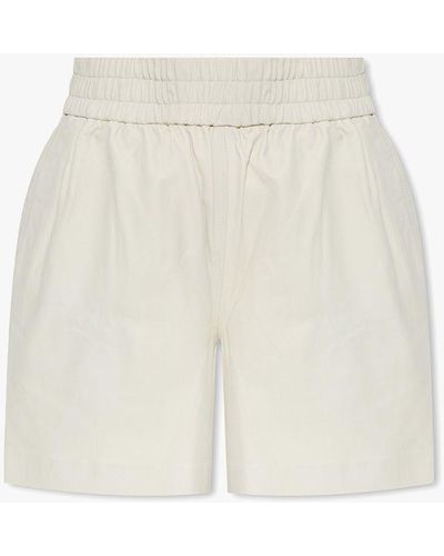 Birgitte Herskind 'lava' Leather Shorts - White
