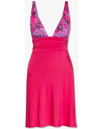 Versace Slip Dress - Pink