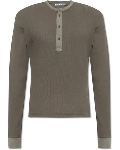 Acne Studios Long-sleeved T-shirt, - Grey