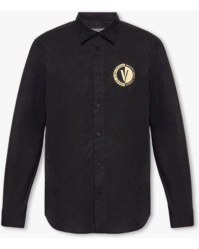 Versace Shirt With Logo - Blue