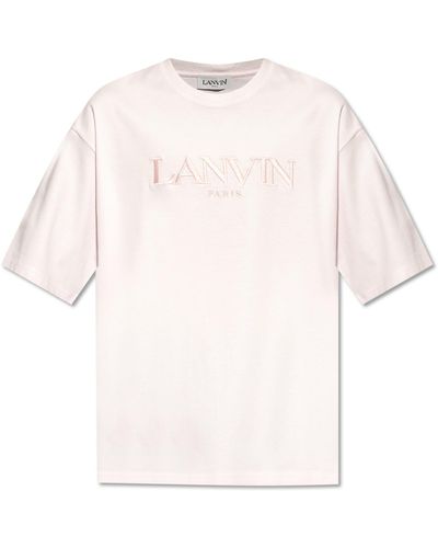 Lanvin T-shirt With Logo, - Pink