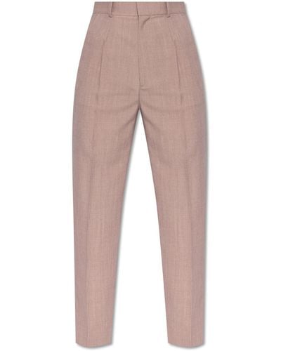 Victoria Beckham High-rise Trousers, - Pink