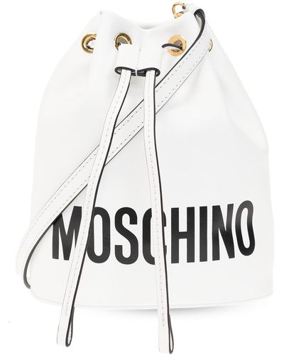 Moschino Bucket Shoulder Bag - White