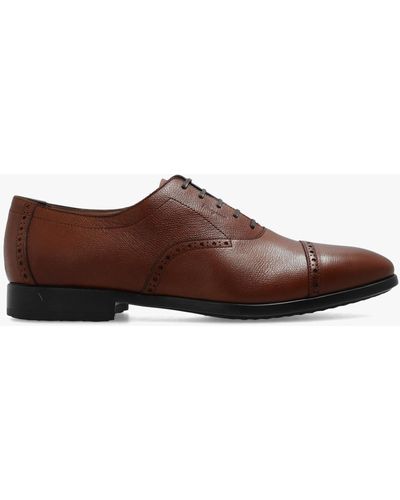 Ferragamo 'riley' Oxford Shoes, - Brown