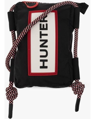 HUNTER Shoulder Bag With Logo - Black