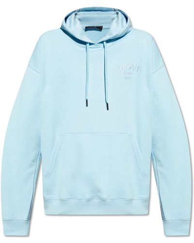 Versace Hooded Sweatshirt, , Light - Blue