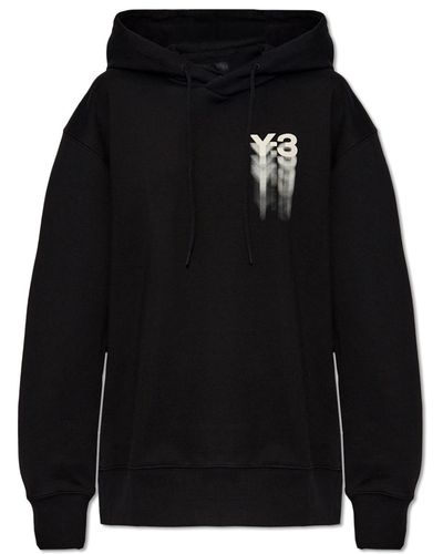 Y-3 Organic Cotton Hoodie, - Black