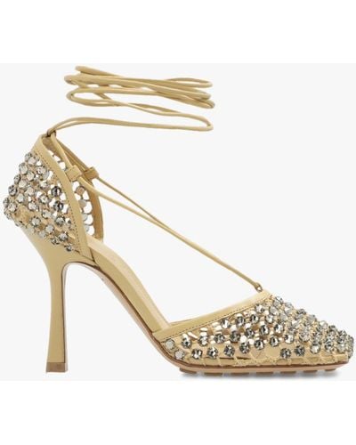 Bottega Veneta ‘Sparkle Stretch’ Court Shoes - Metallic