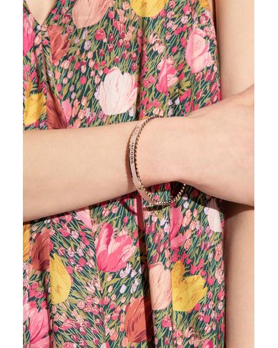 Marc Jacobs Brass Bracelet With Logo - Pink