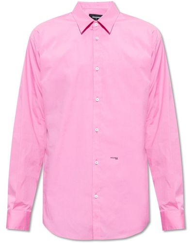DSquared² Shirt With Logo - Pink