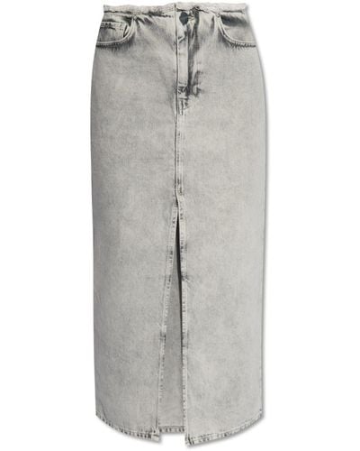 AllSaints 'honor' Denim Skirt, - Grey