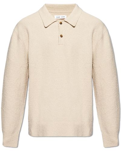 Samsøe & Samsøe 'sanino' Polo Sweater, - Natural
