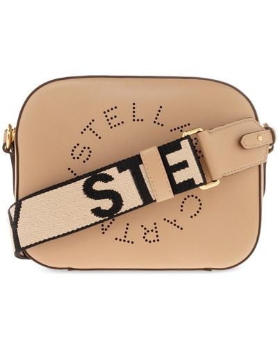 Stella McCartney Shoulder Bag With Logo, - Natural