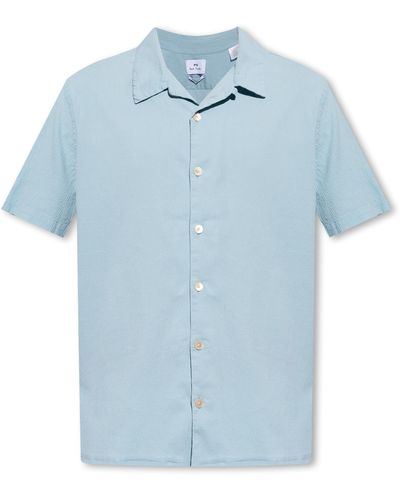 PS by Paul Smith Short Sleeve Shirt, - Blue