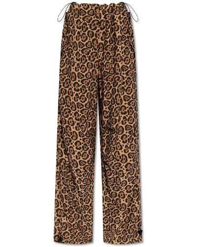 Emporio Armani Trousers From The 'Sustainability' Collection - Brown