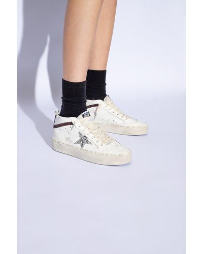 Golden Goose 'hi Mid Star Classic' High-top Sneakers, - White