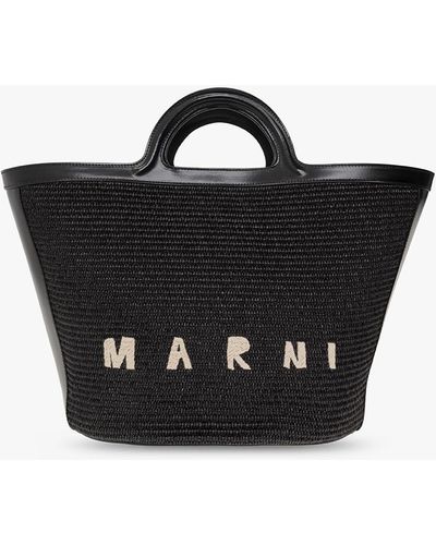 Marni 'Tropicalia Large' Shopper Bag - Black