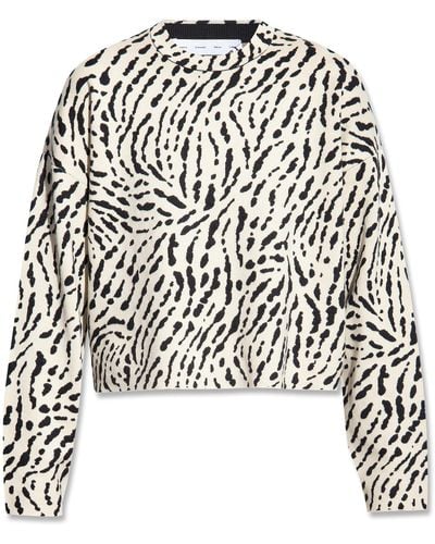 Proenza Schouler Proenza Schouler Label Sweater With Animal Motif - White