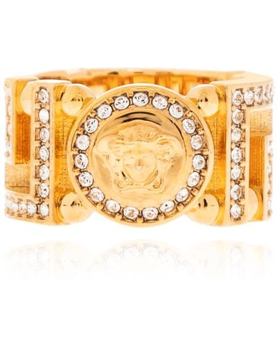 Versace Brass Ring, - Metallic