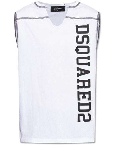 DSquared² Sleeveless T-shirt, - White