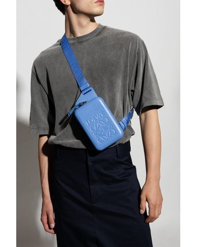 Loewe Belt Bag With Logo - Blue