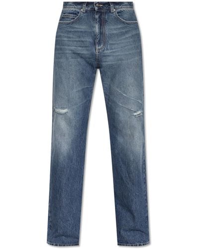 Ferragamo Ripped Jeans - Blue