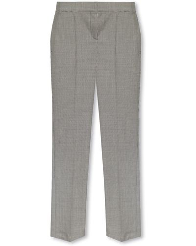 Alexander McQueen Pleat-Front Trousers - Grey