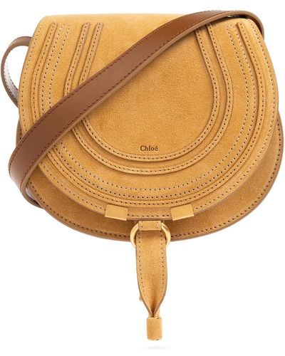Chloé 'marcie Small' Shoulder Bag, - Orange