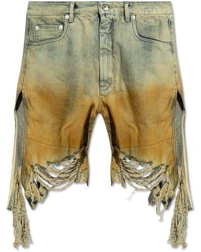 Rick Owens DRKSHDW 'geth Cutoffs' Denim Shorts, - Green